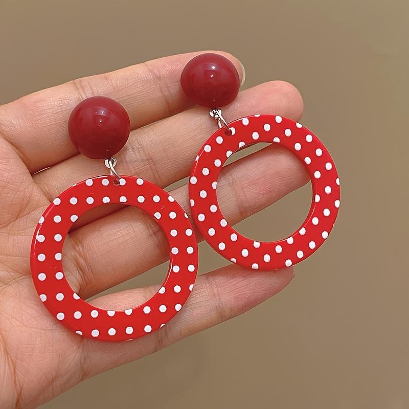 Polka Dot Earrings for Women